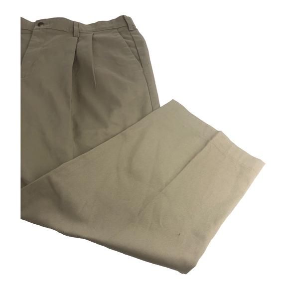 Wrangler‎ Men's Dress Pants 38 x 29 Khaki Pleated Straight Leg Comfort Solutions - Picture 5 of 14